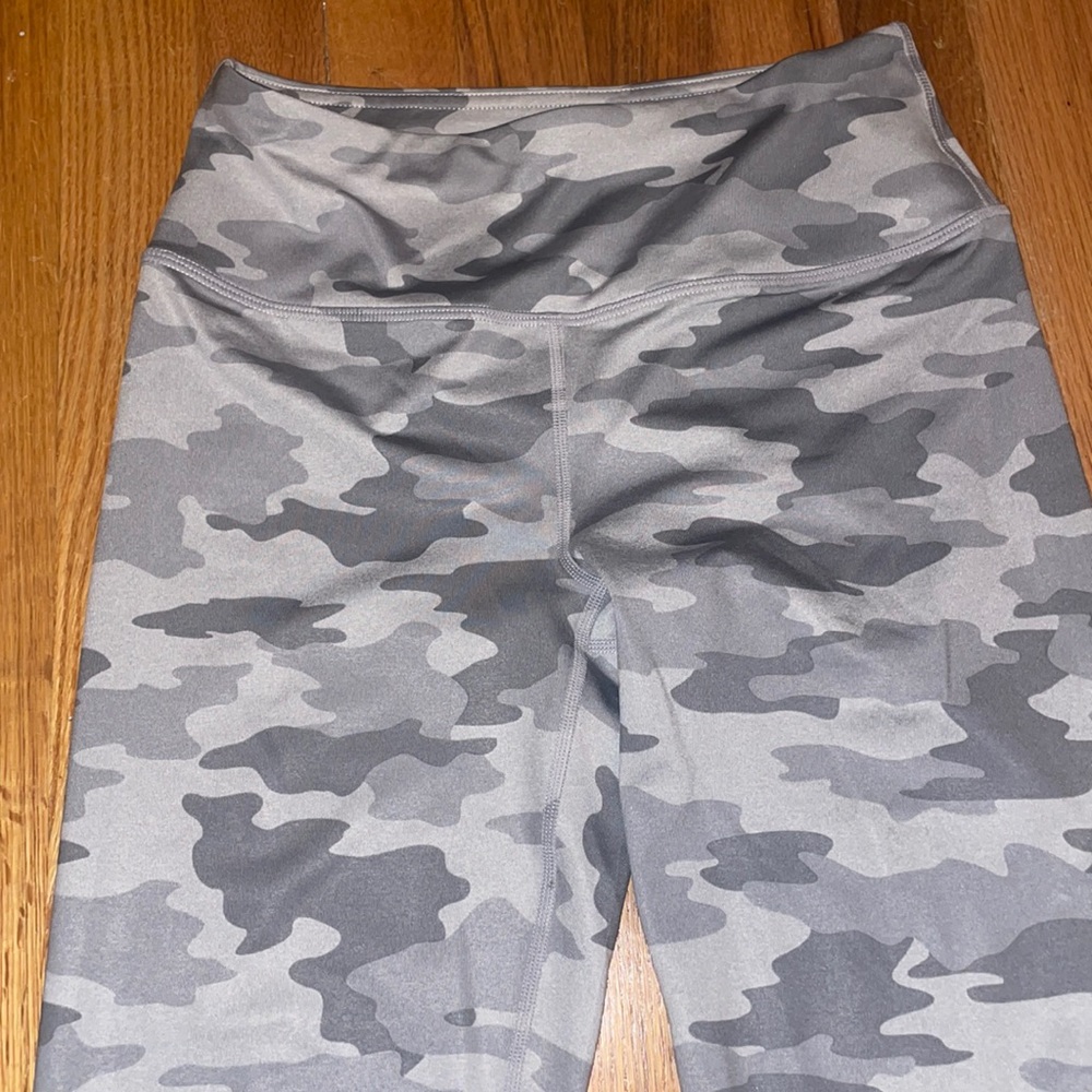 Gray camo pattern leggings